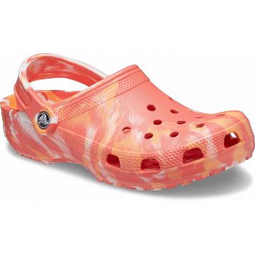 Crocs Classic Marbled Men's Clogs Pink | Australia 0786YXFU